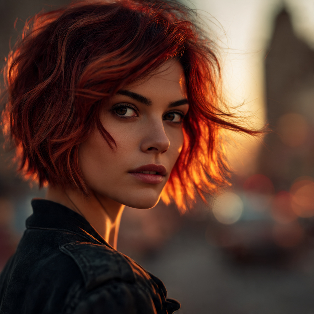 Red Wolf Cut with Highlights