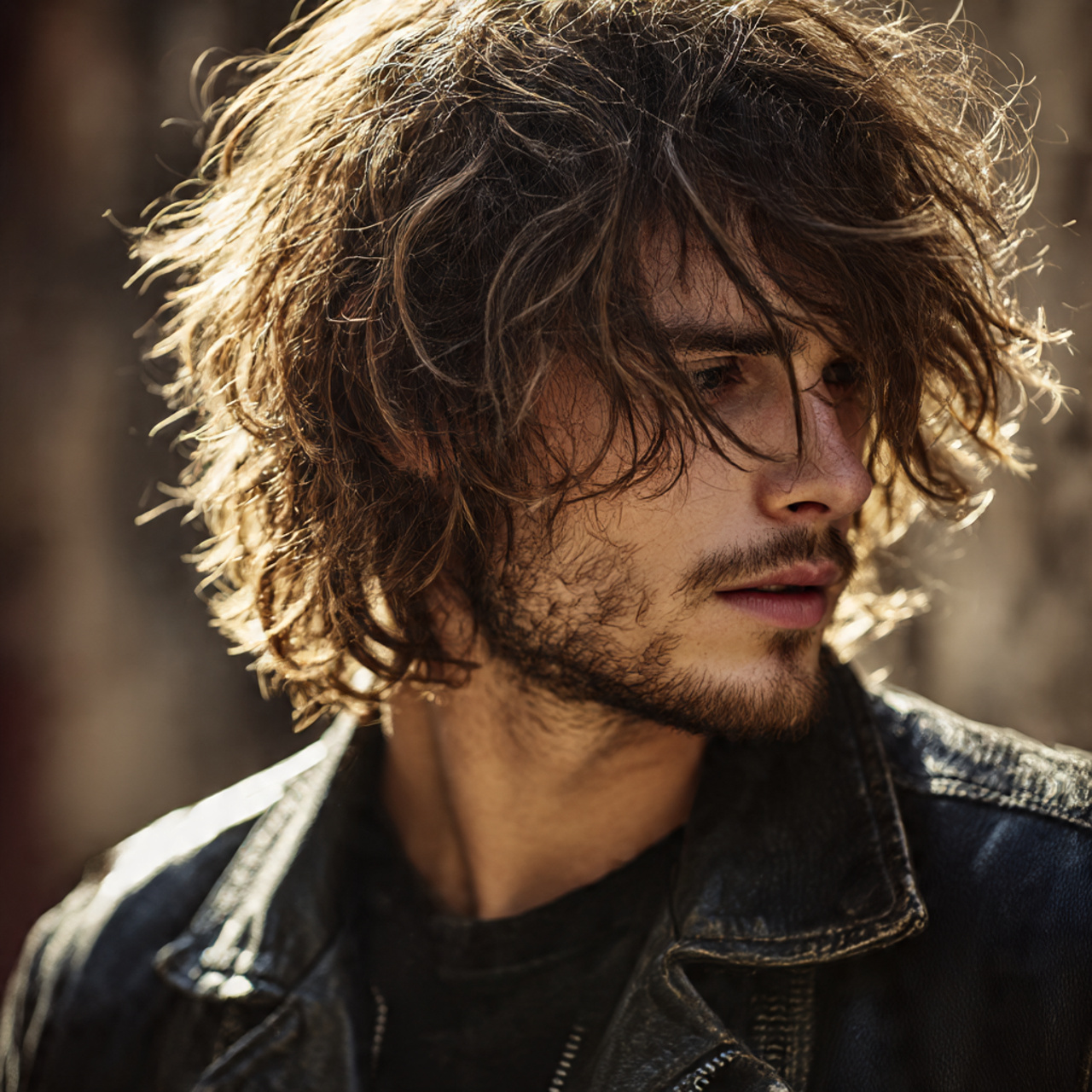 Shag haircuts for long hair men