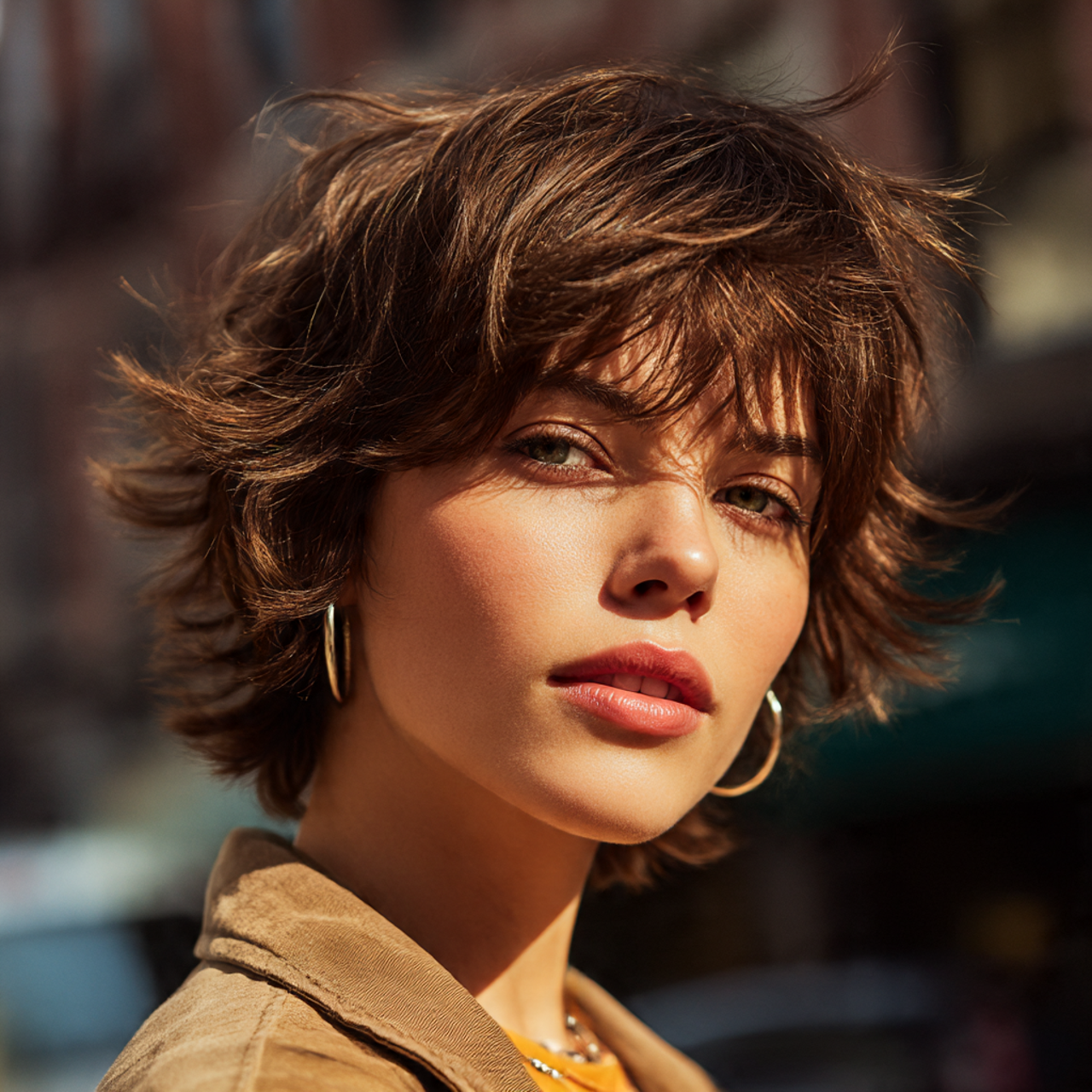 Short Fluffy Wolf Cut for Women