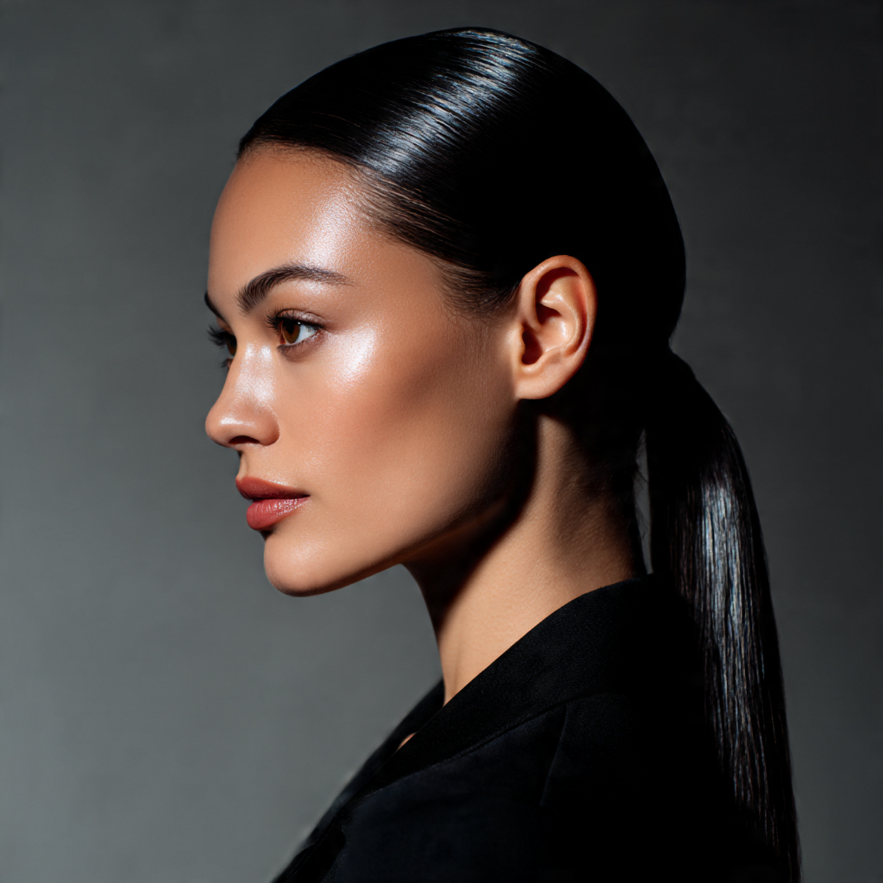 Slicked-Back Hairstyles for Long Hair Women
