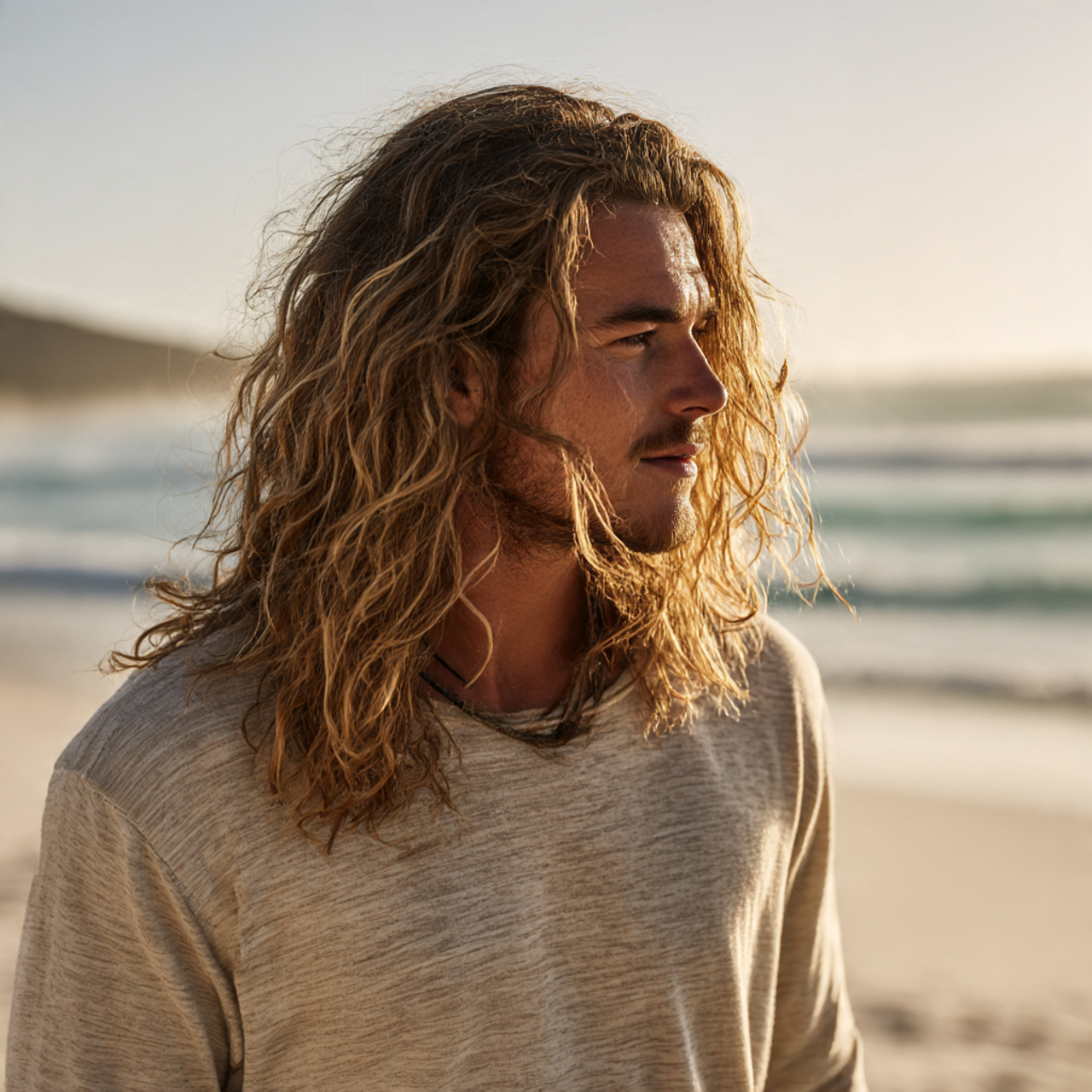 Surfer haircuts for long hair men
