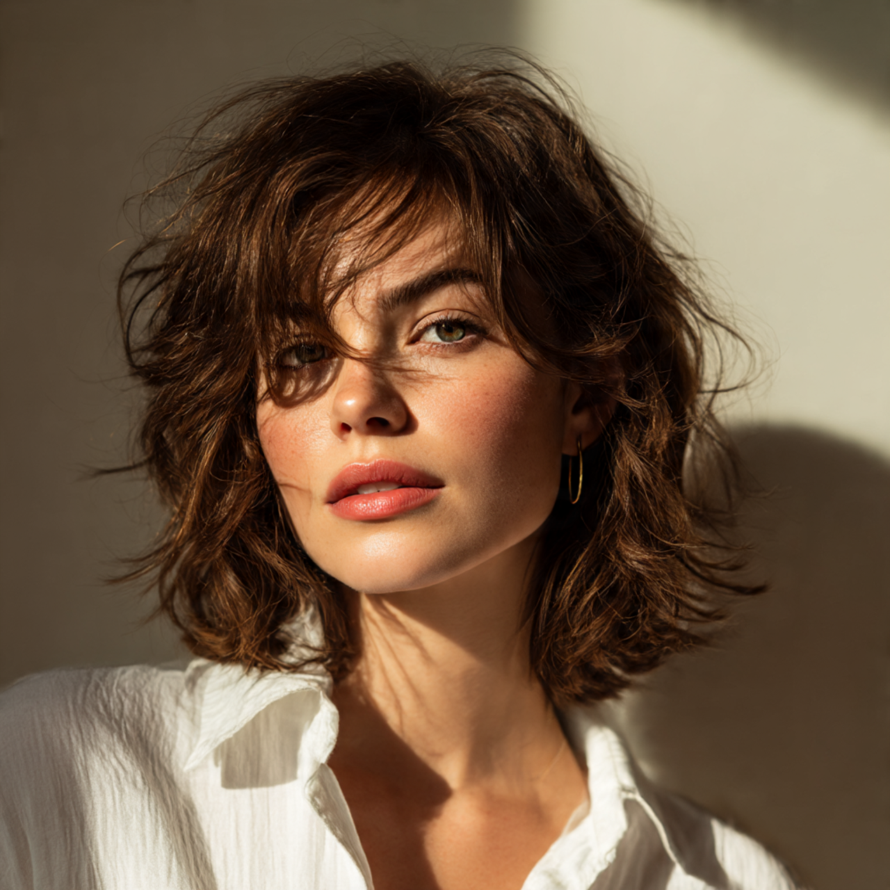 Medium Wolf Cut for Women – 25 Bold Hairstyles That Redefine Modern Edge 12 Tousled Medium Wolf Cut