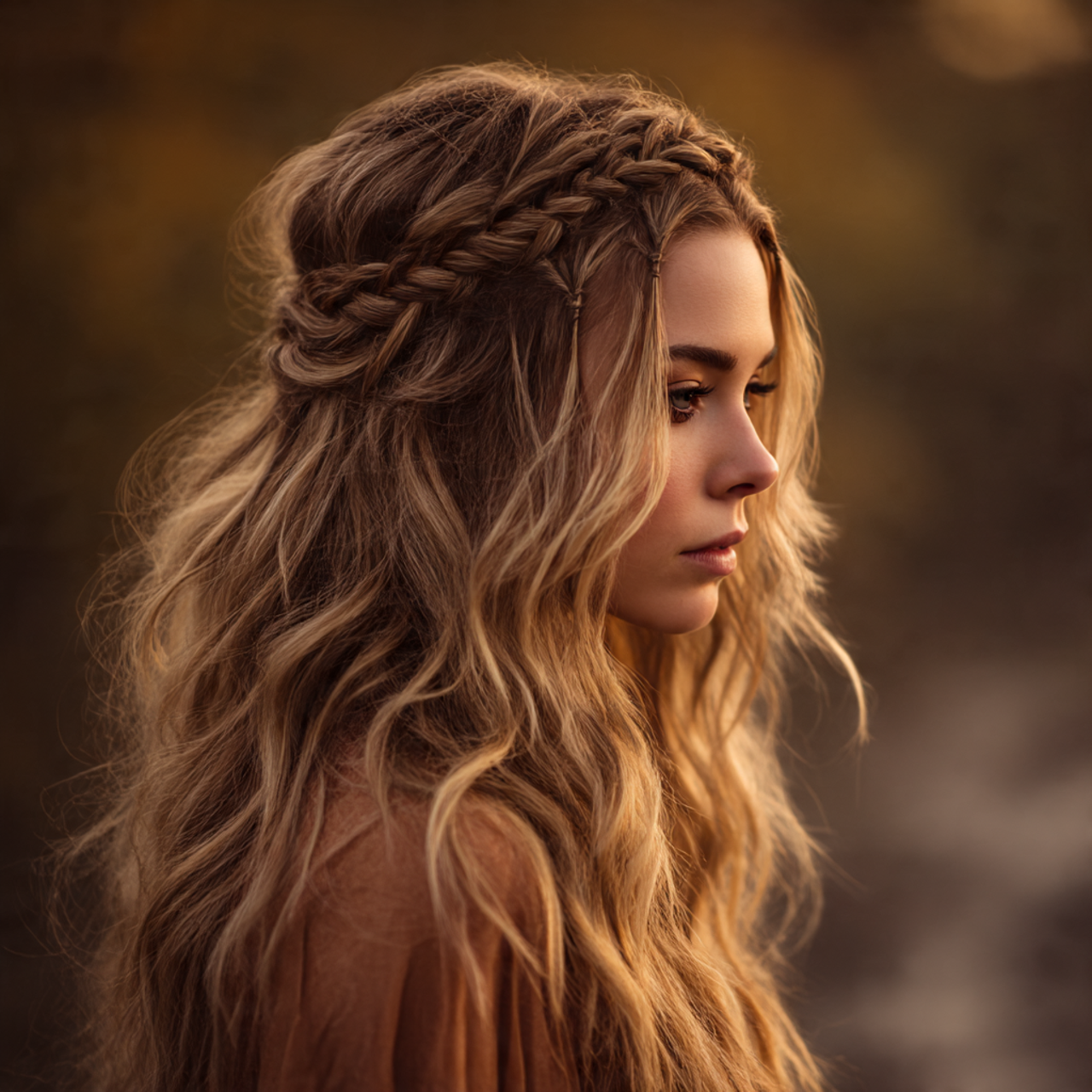 Waterfall Wolf Cut Braids for Women