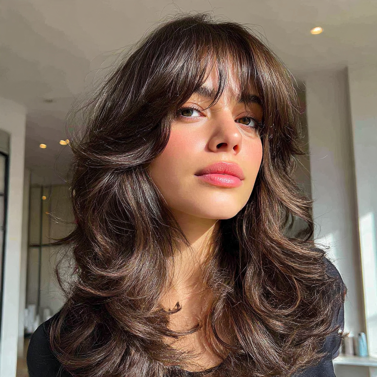 25 Stunning Wavy Wolf Cut Ideas for Women 21 Wavy Wolf Cut for Oval Faces