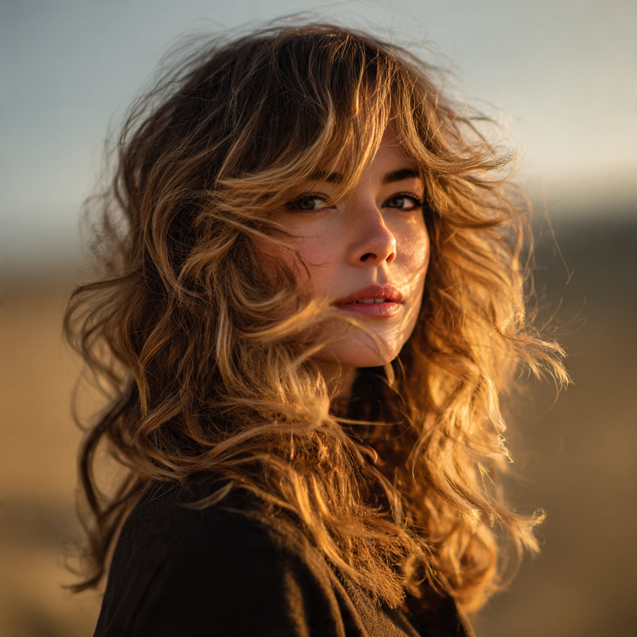 25 Stunning Wavy Wolf Cut Ideas for Women 22 Wavy Wolf Cut with Balayage