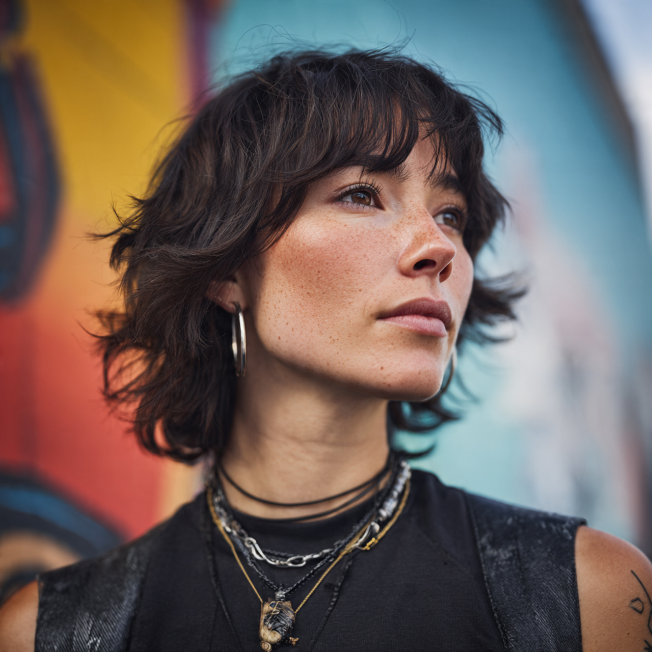 8k cinematic portrait of a woman with 1