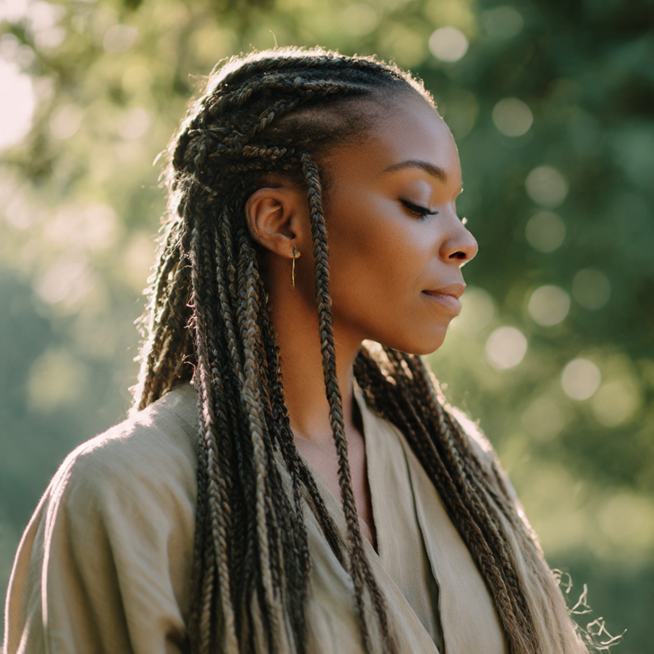 Braid Hairstyles: Feathered Braids