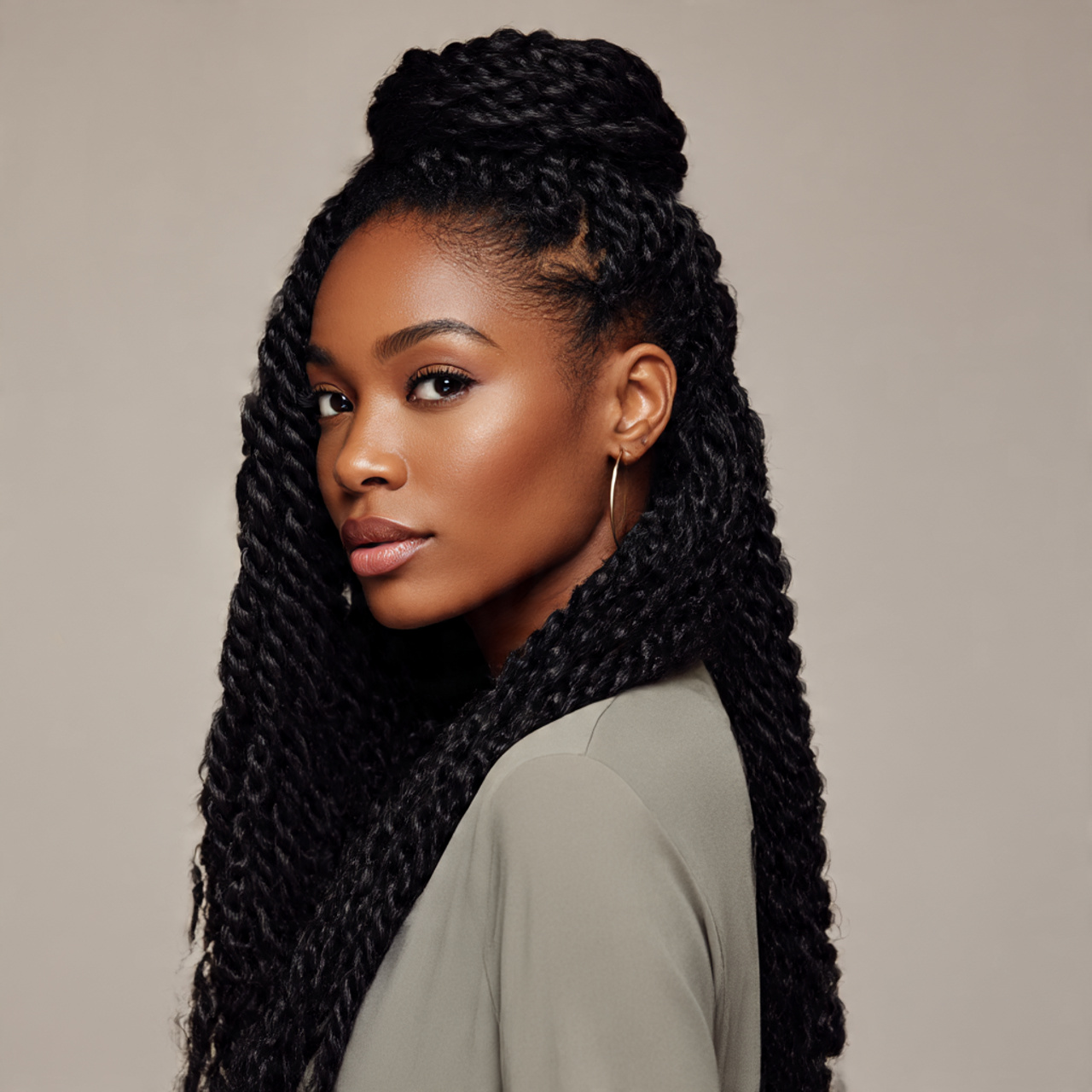 Braid Hairstyles: Senegalese Twists