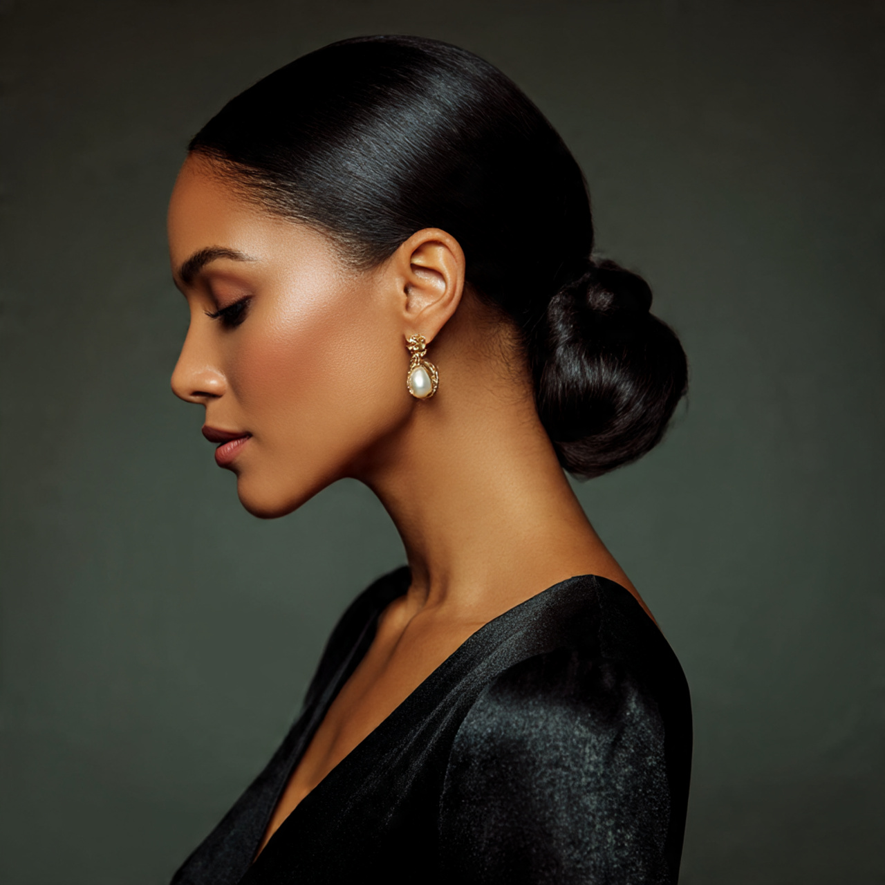 25 Gorgeous Hairstyles for Black Women: Braids & Naturals 24 Slicked Back Bun/Chignon: Minimalist Formal Hairstyles for Black Women