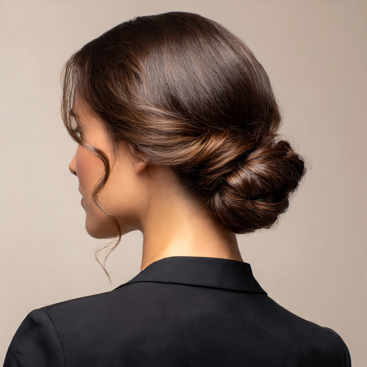 25 Best Hairstyles for Wavy Hair – Defined Waves 21 Wavy Hair in a Sleek Low Bun