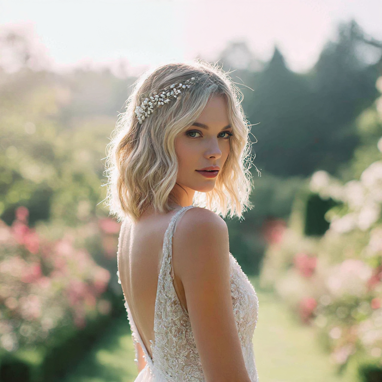 Wolf Cut Wedding Hair