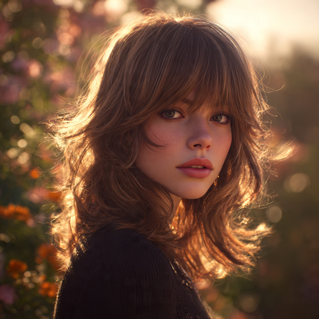 15 Wolf Cut with Curtain Bangs Ideas That Are Seriously Trending 24 Wolf Cut with Curtain Bangs