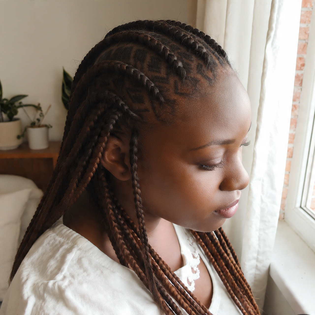 a beautiful medium brown woman with highly detailed