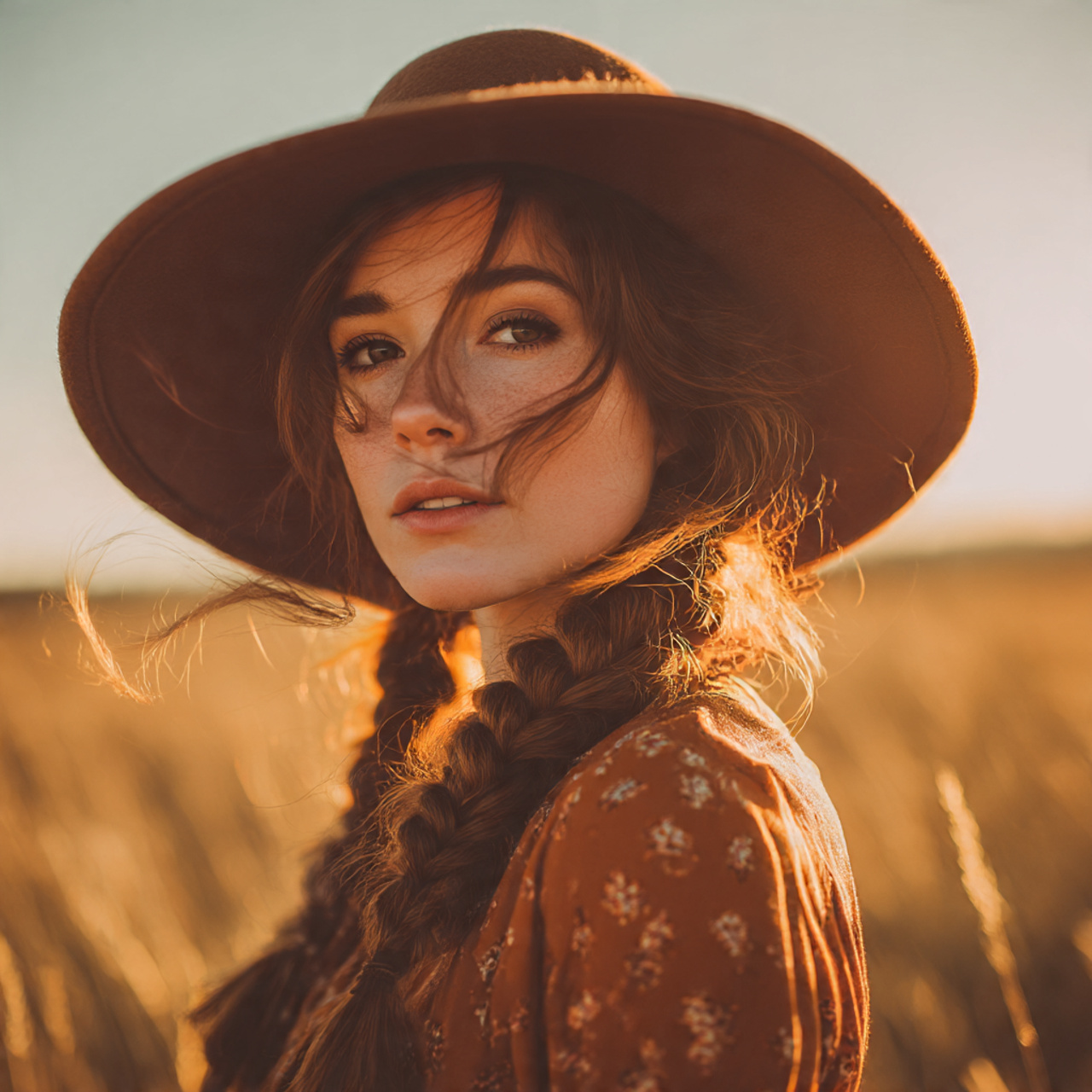 a bohemian inspired woman with an asymmetrical loose 1