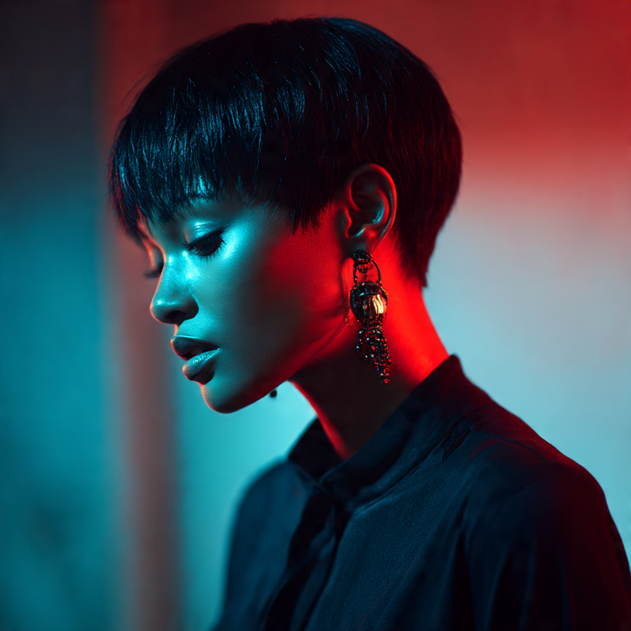 25 Stunning Bob Hairstyles for Black Women: Short, Curly & Sleek Cuts 13 a bold black woman with an ultra short