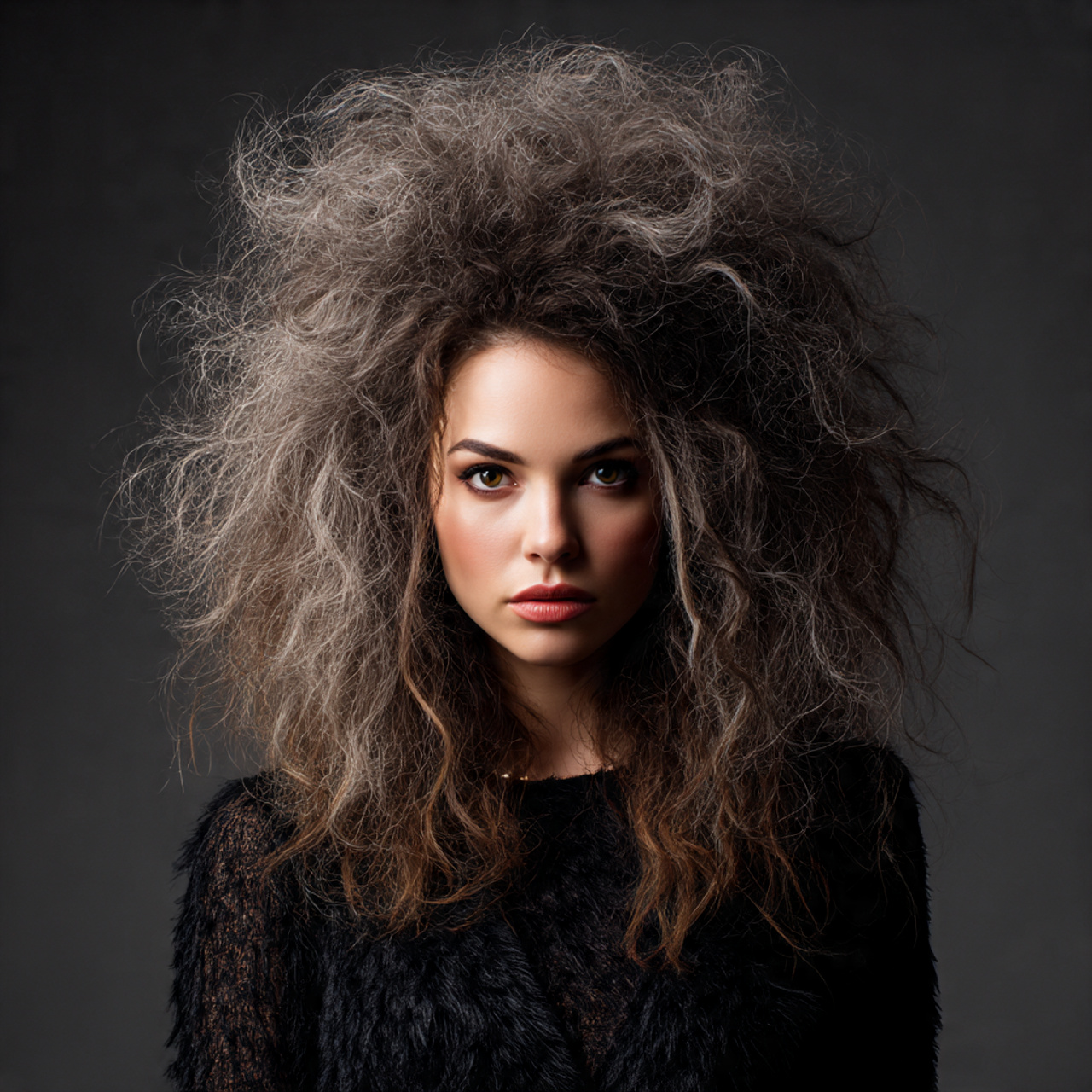 a bold confident halloween hair idea featuring