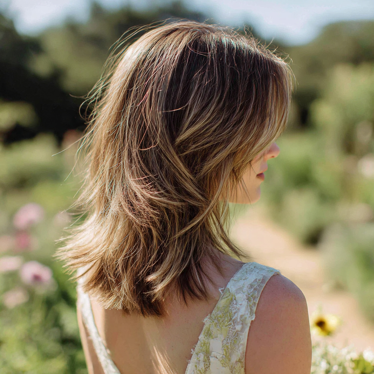 a bride with a dimensional color wolf