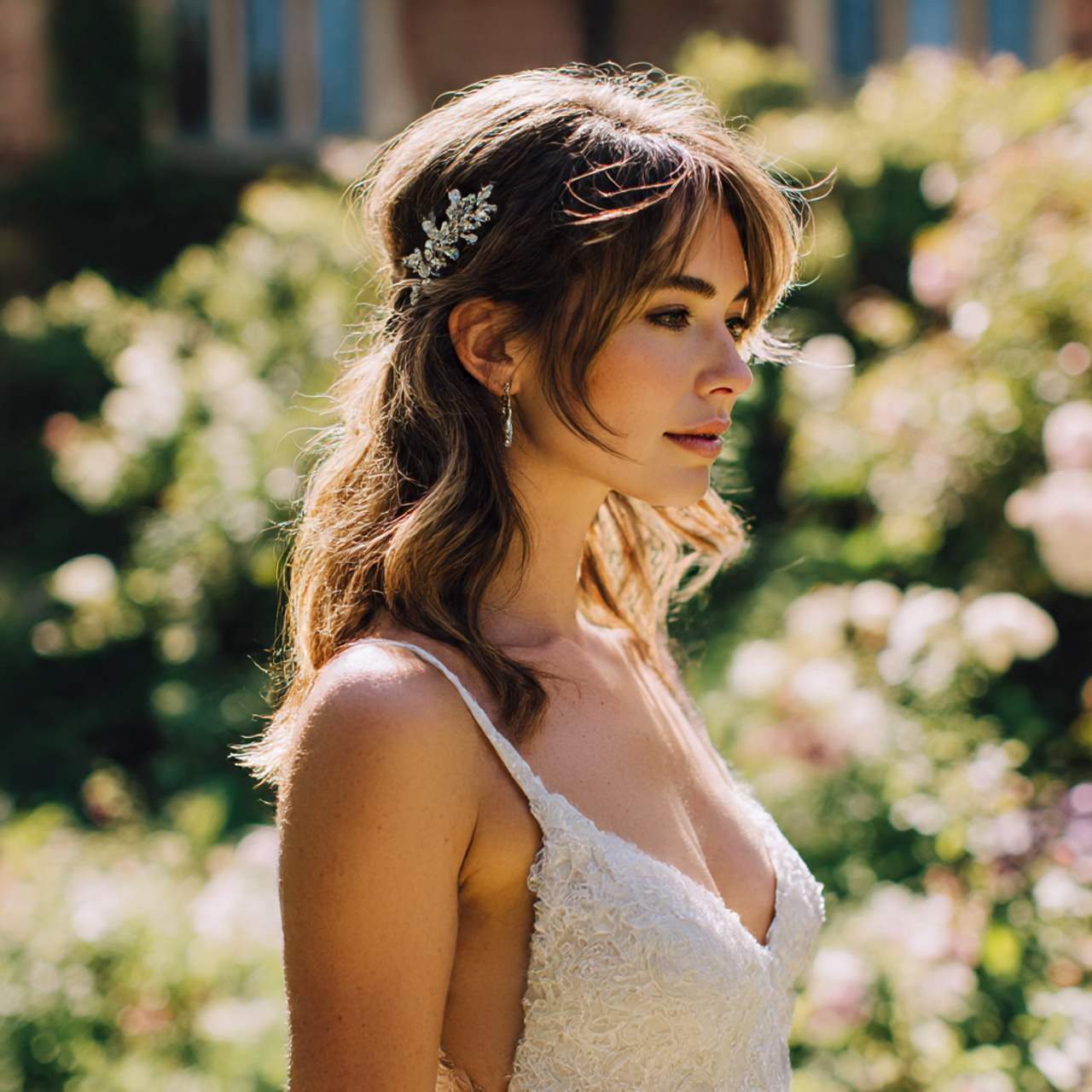 a bride with a subtle layer wolf