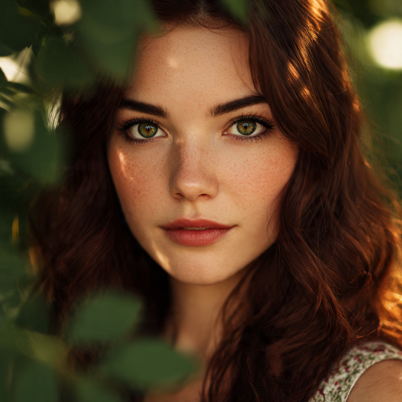 a california brunette look with delicate reddish