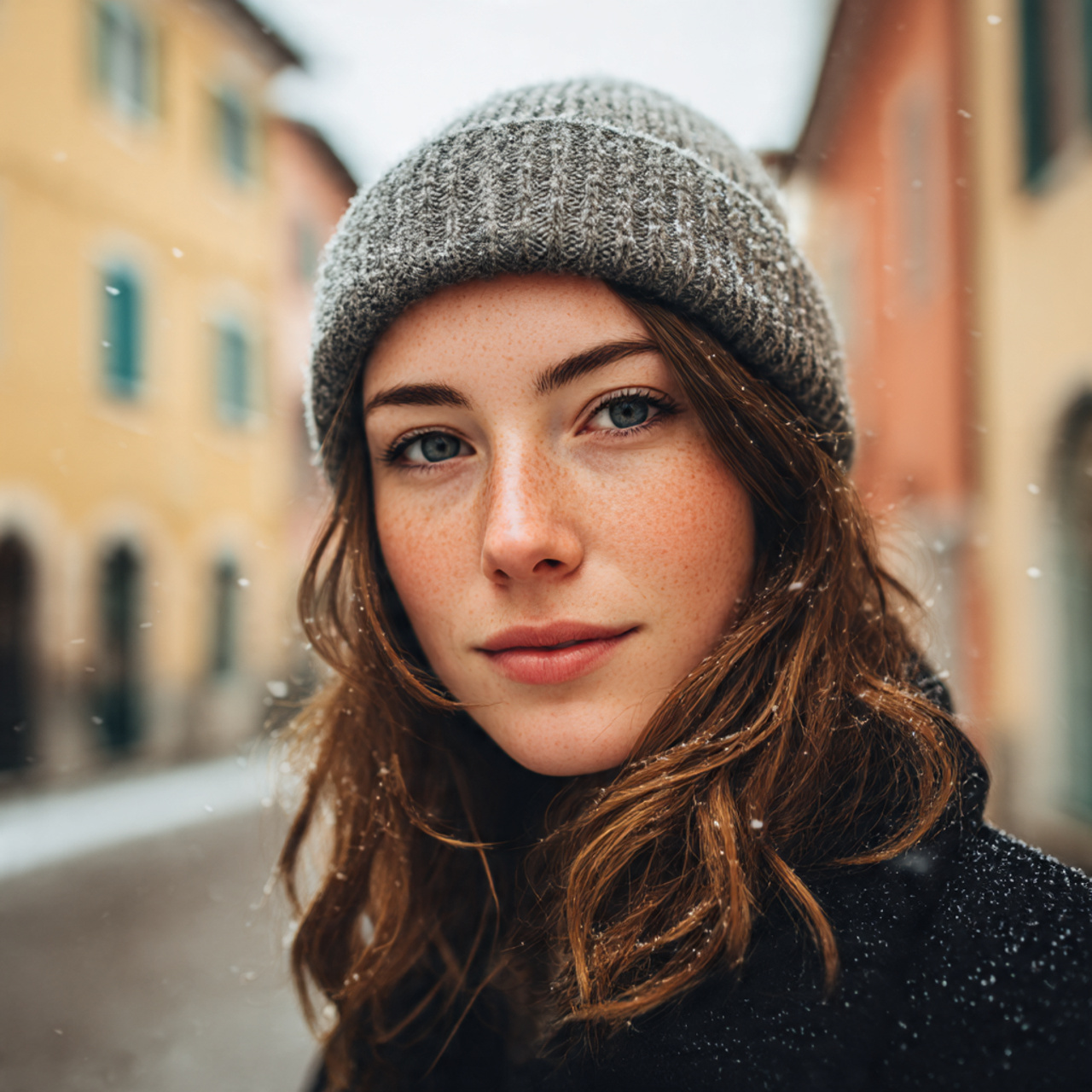 a candid portrait of a stylish young