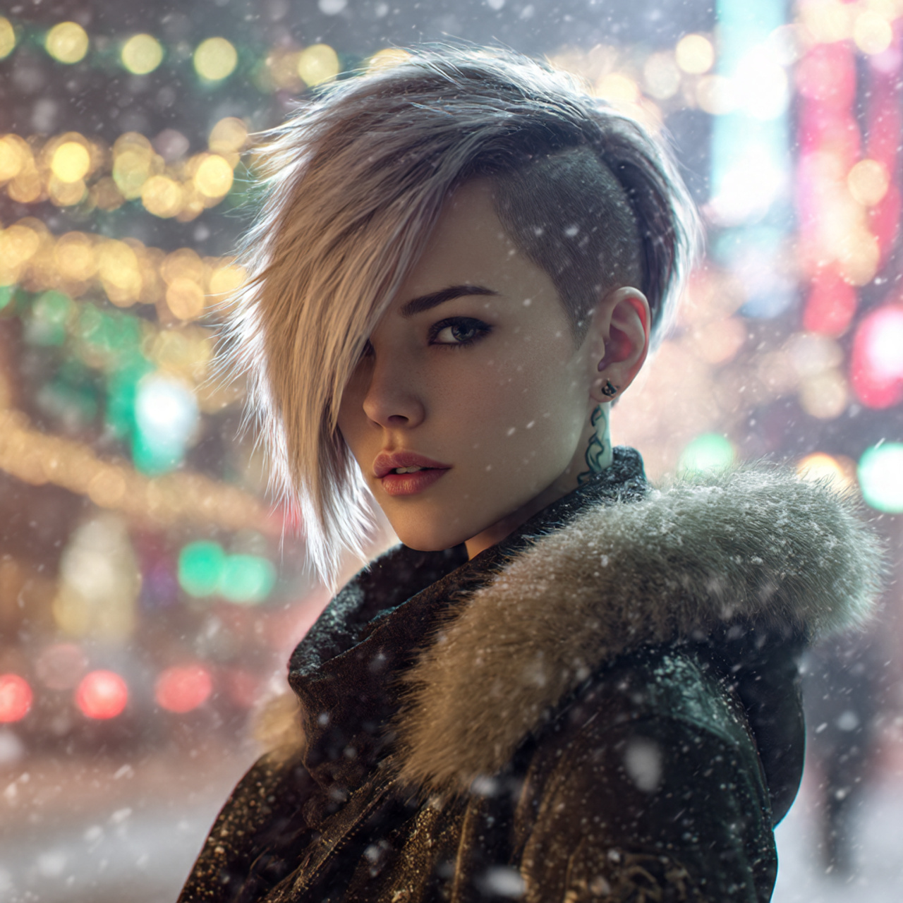 27 Hottest Winter Wolf Cut Ideas & Styles 8 a chic young woman with an asymmetrical