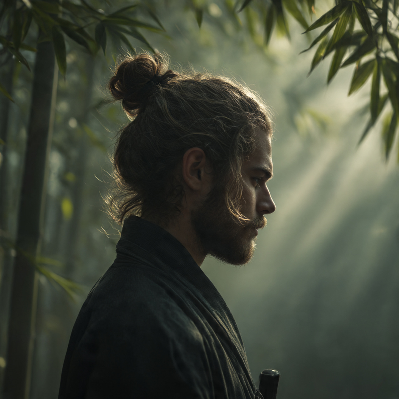 Master the Flow: 27 Long Haircuts for Men Ideas & Tips 5 a cinematic realistic portrait of a man