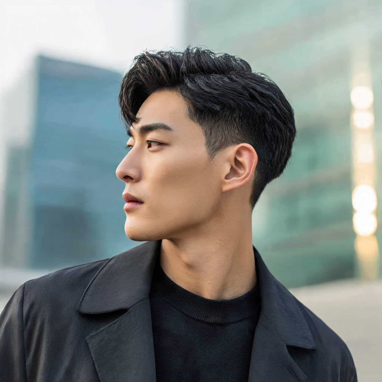 Trendy 30 Korean Hairstyles for Men Ideas to Elevate Your Style 14 a clean cut korean man with a smooth