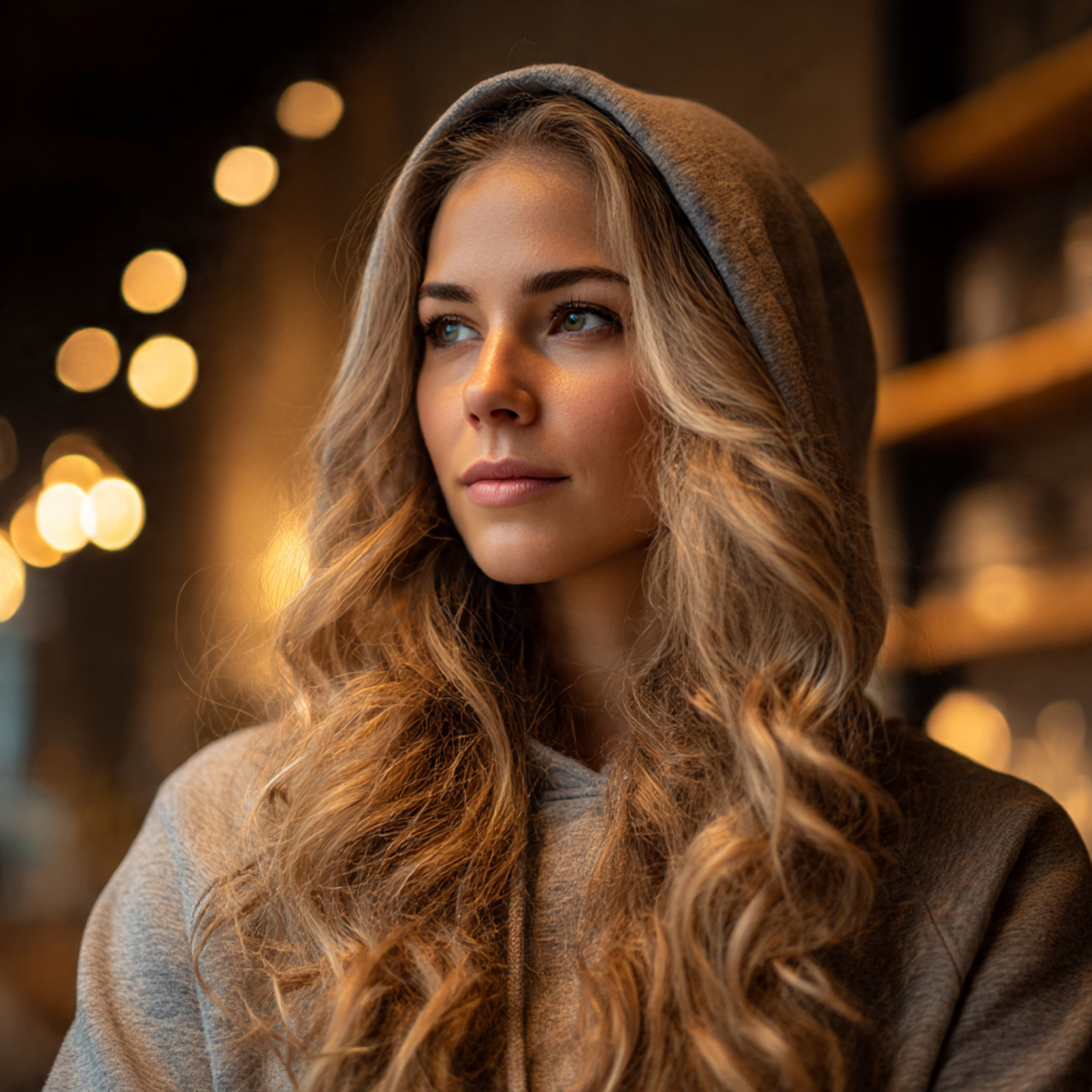 a close up front view of a caucasian