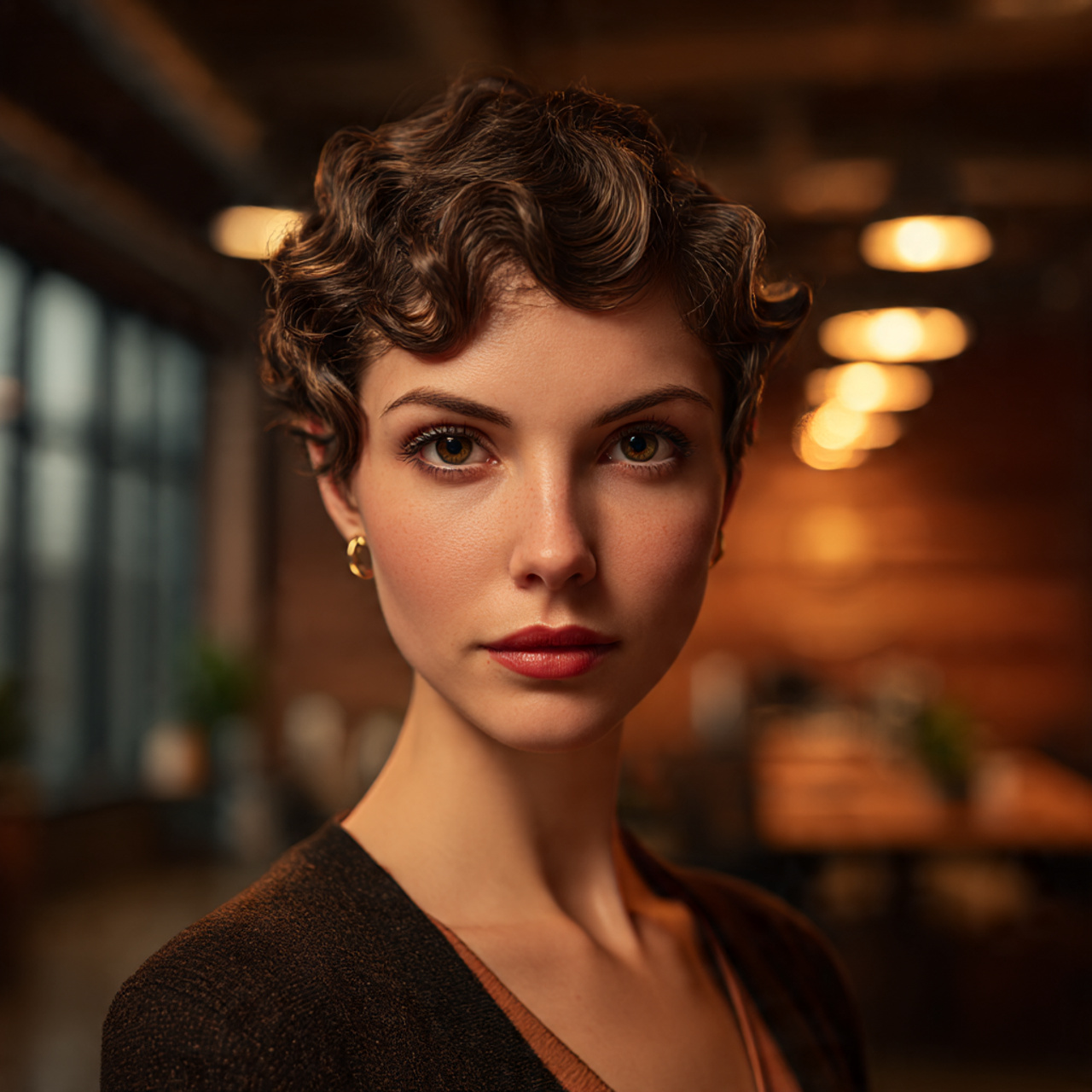 a close up hyper realistic portrait of a stylish