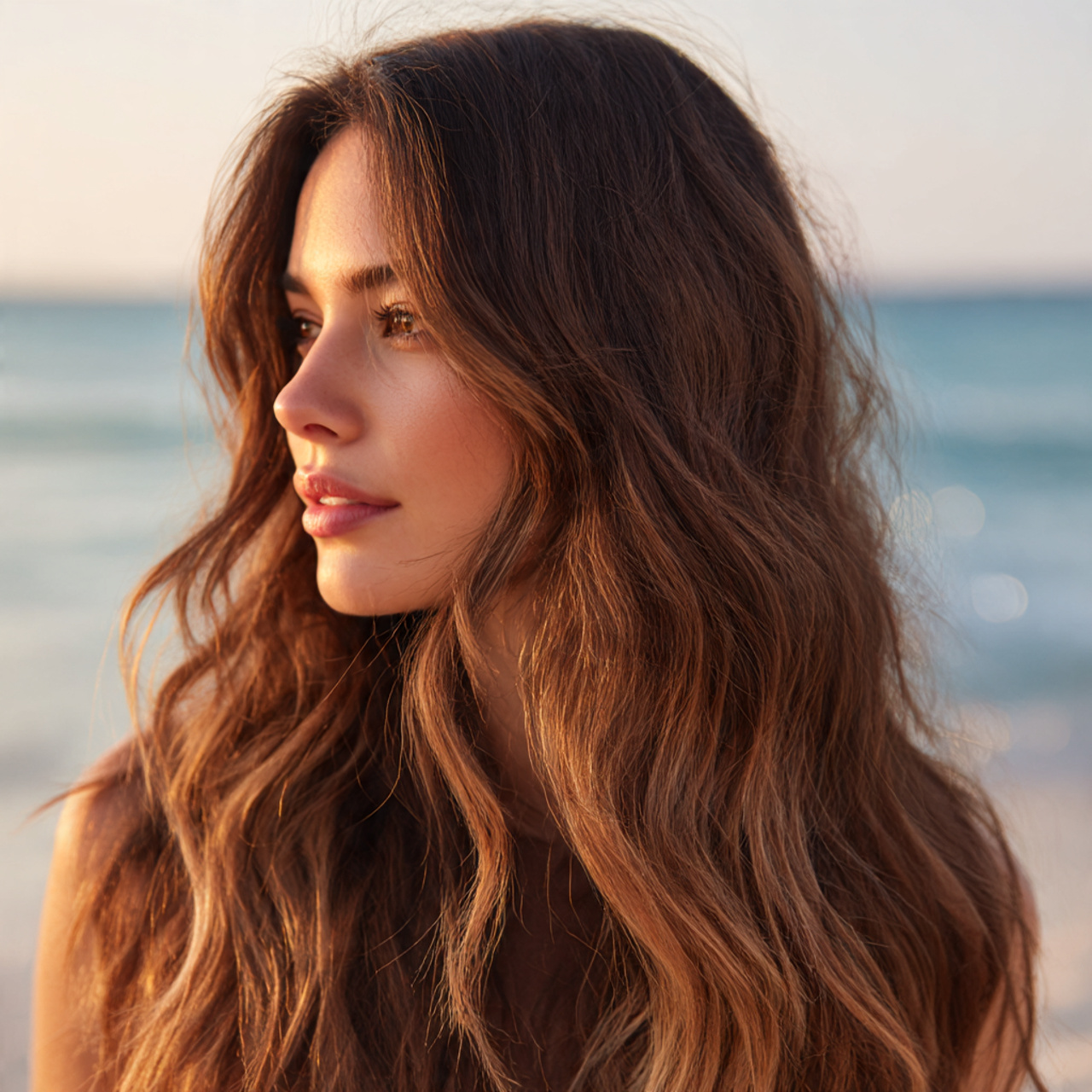 Hairstyles for Brunettes: Top 28 Luxurious Looks 17 a close up of a brunette woman showing