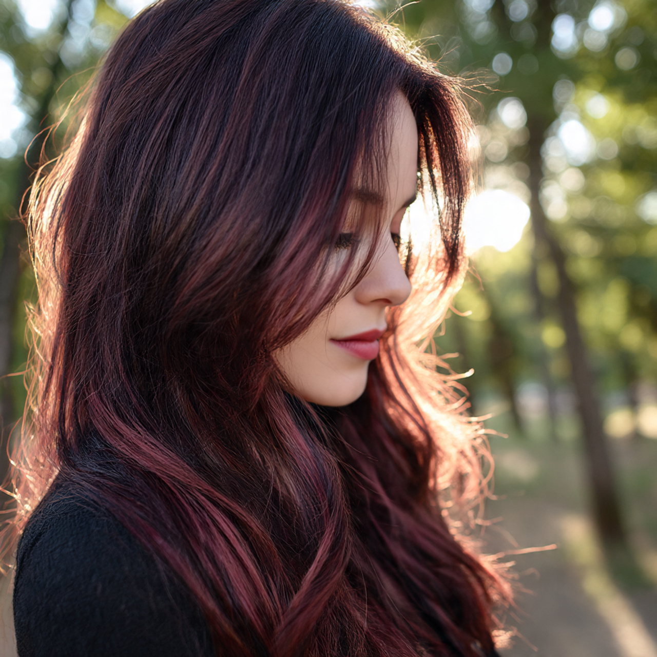 32 Ultimate Pink Hair Color Inspiration for Every Personality 9 a close up of a woman with dark