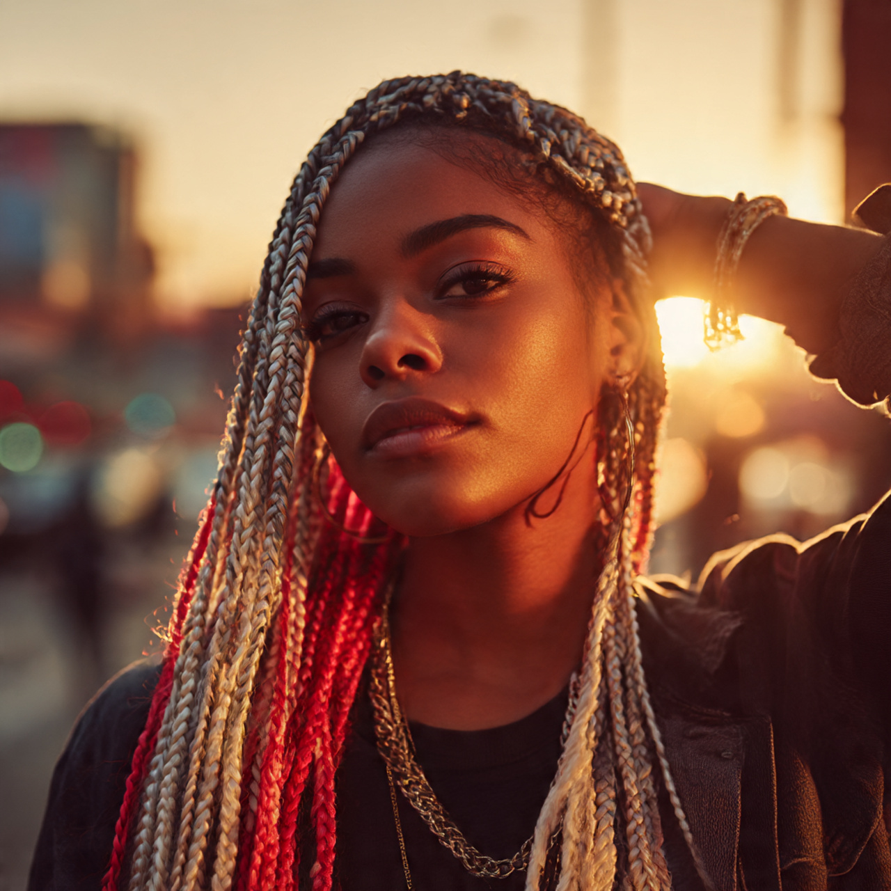 a close up realistic shot of a black