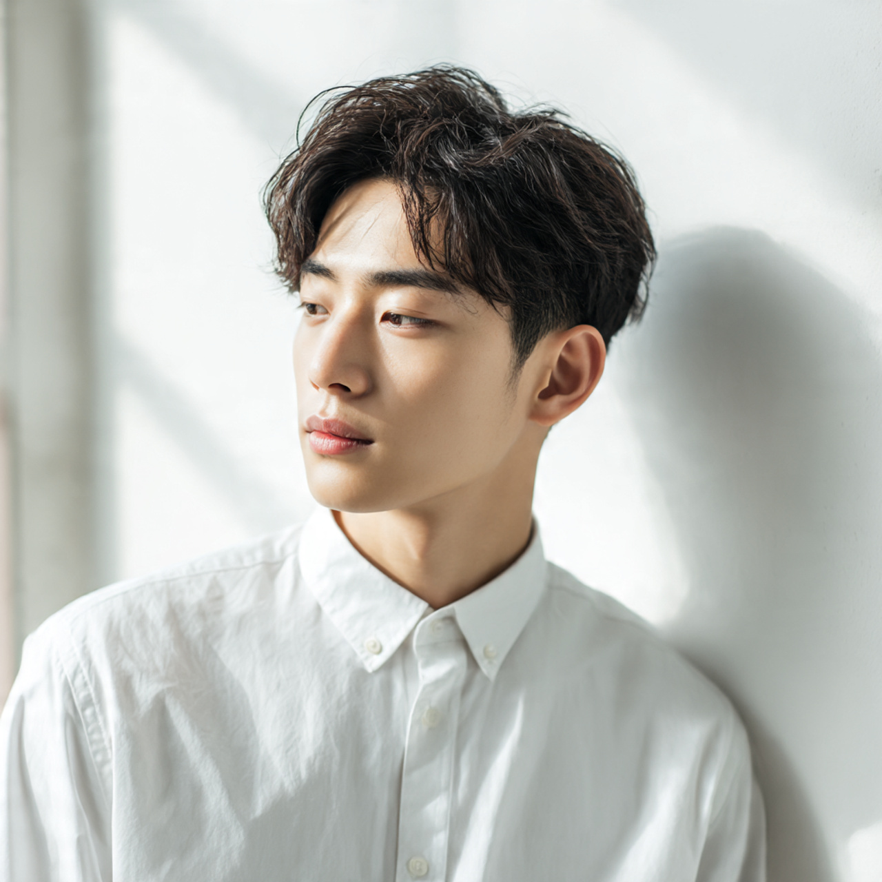 Trendy 30 Korean Hairstyles for Men Ideas to Elevate Your Style 10 a confident korean man with a soft