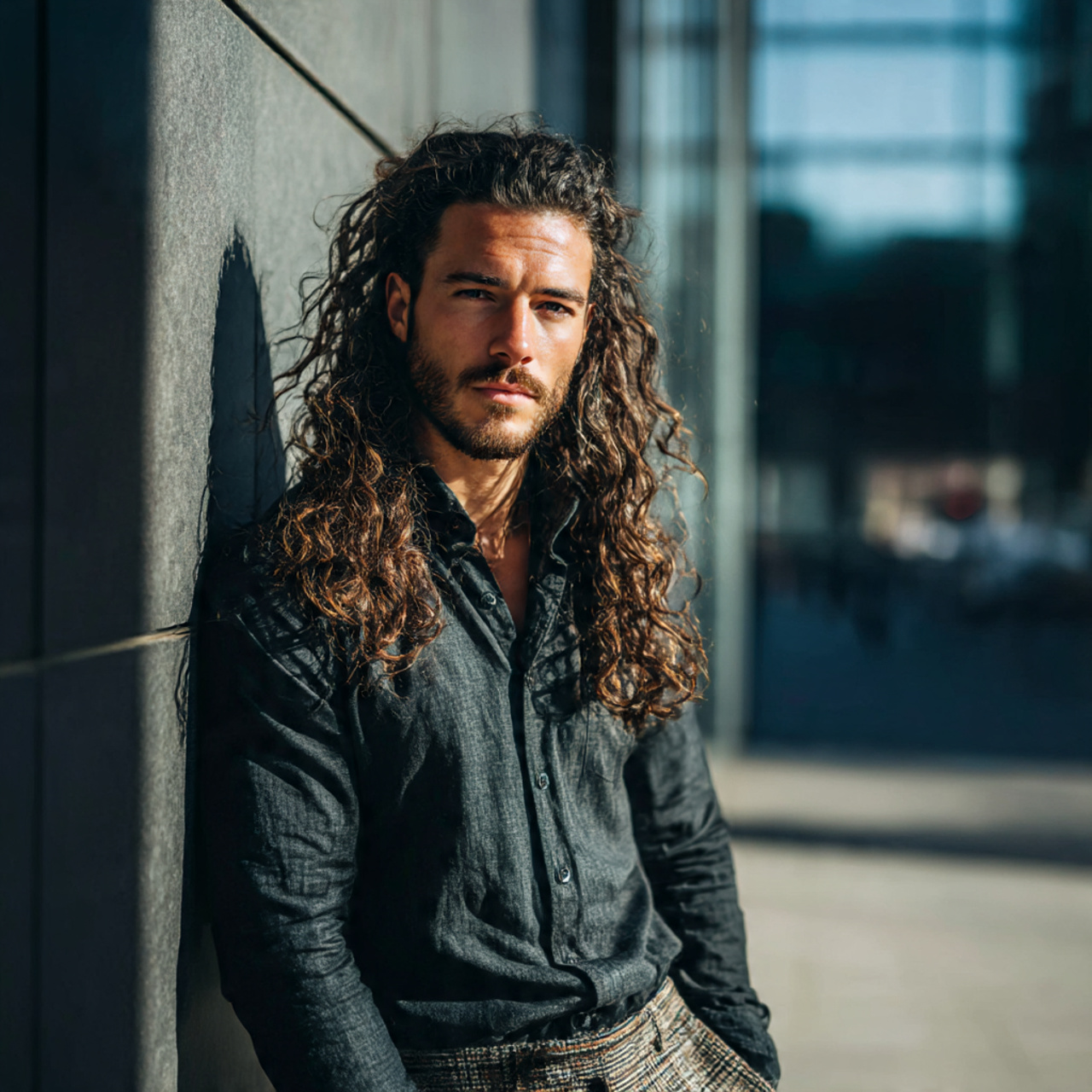 27 Best Long Hairstyles for Men Tips: Grow the Flow 17 a confident man showcasing long layered hairstyles