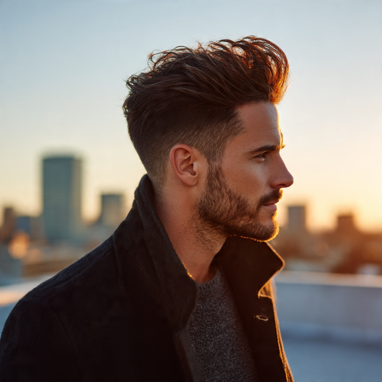 27 Best Medium Hairstyles for Men: Pro Cuts & Styling 19 a confident man with disconnected medium undercut