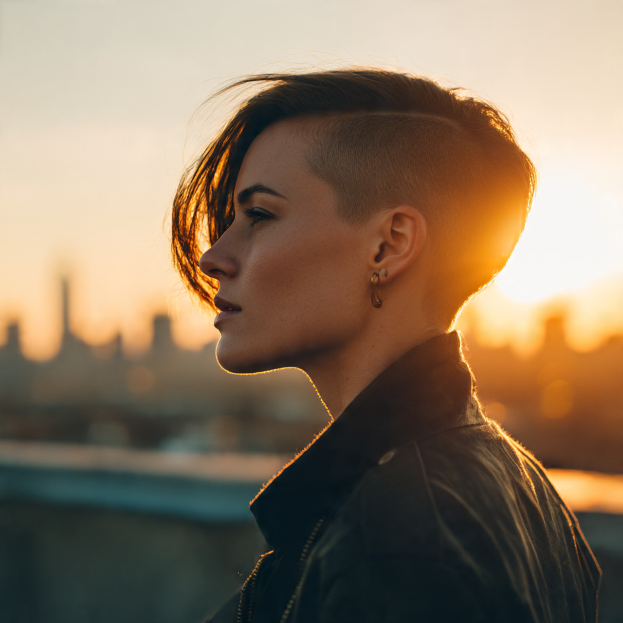 20 Undercut Bob Ideas for the Perfect Edgy Haircut 20 a confident woman with a side swept undercut
