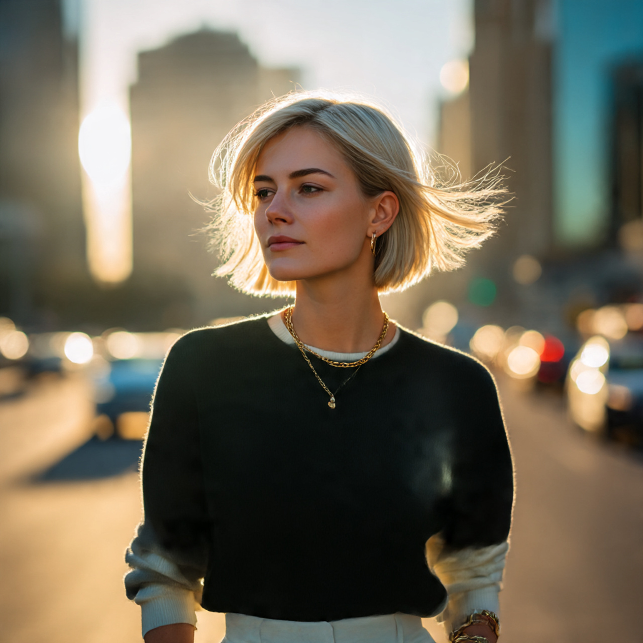 27 Short Silk Pressed Hair: Sleek, Shiny & Effortless Styles 23 a confident woman with short silk pressed 1