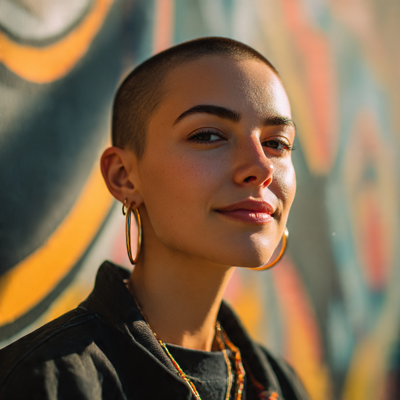 a confident young woman with a freshly