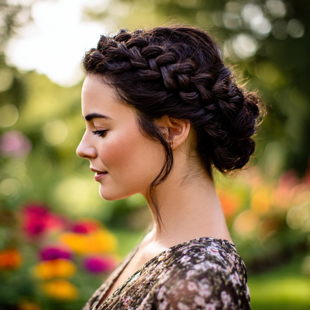 Hairstyles for Brunettes: Top 28 Luxurious Looks 27 a dark haired brunette woman showcasing an intricate