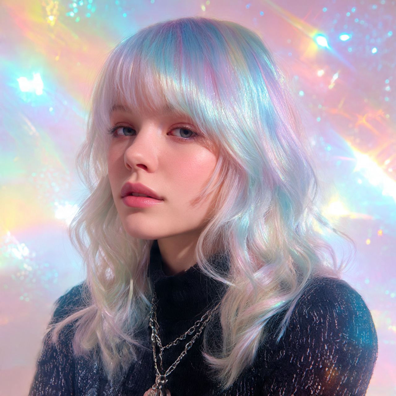 a detailed realistic portrait of a model