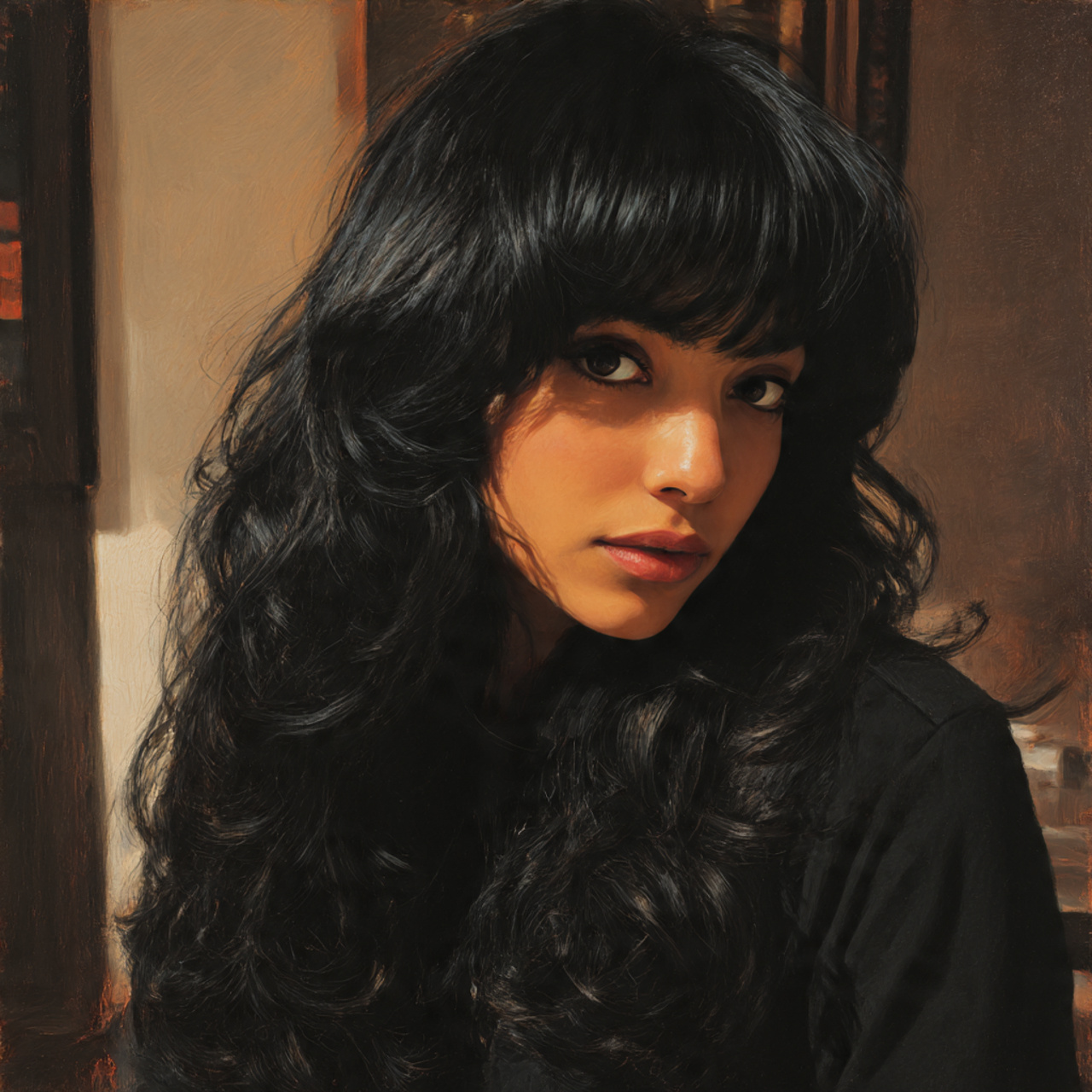 a detailed realistic portrait of a woman