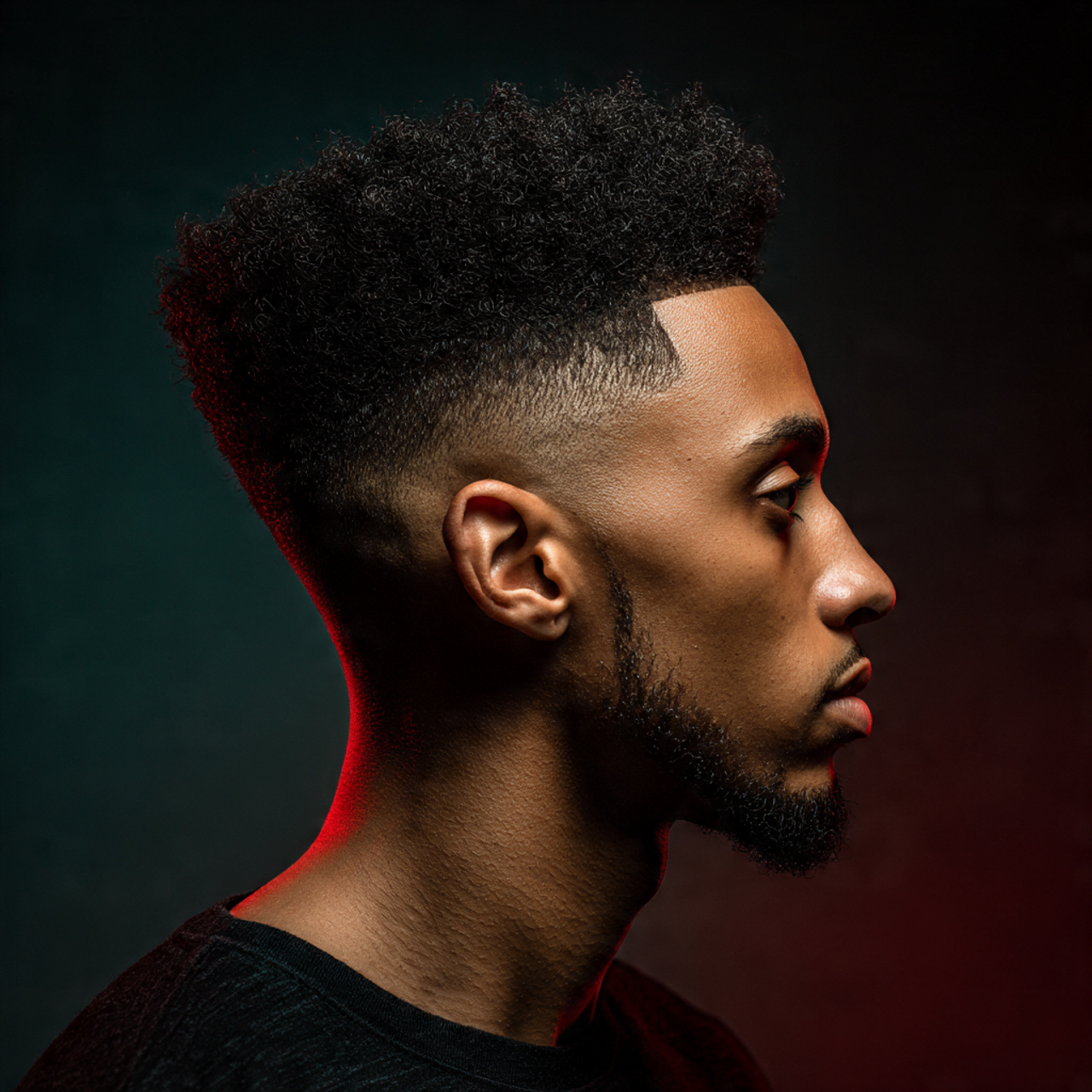 a fashionable black man with a high