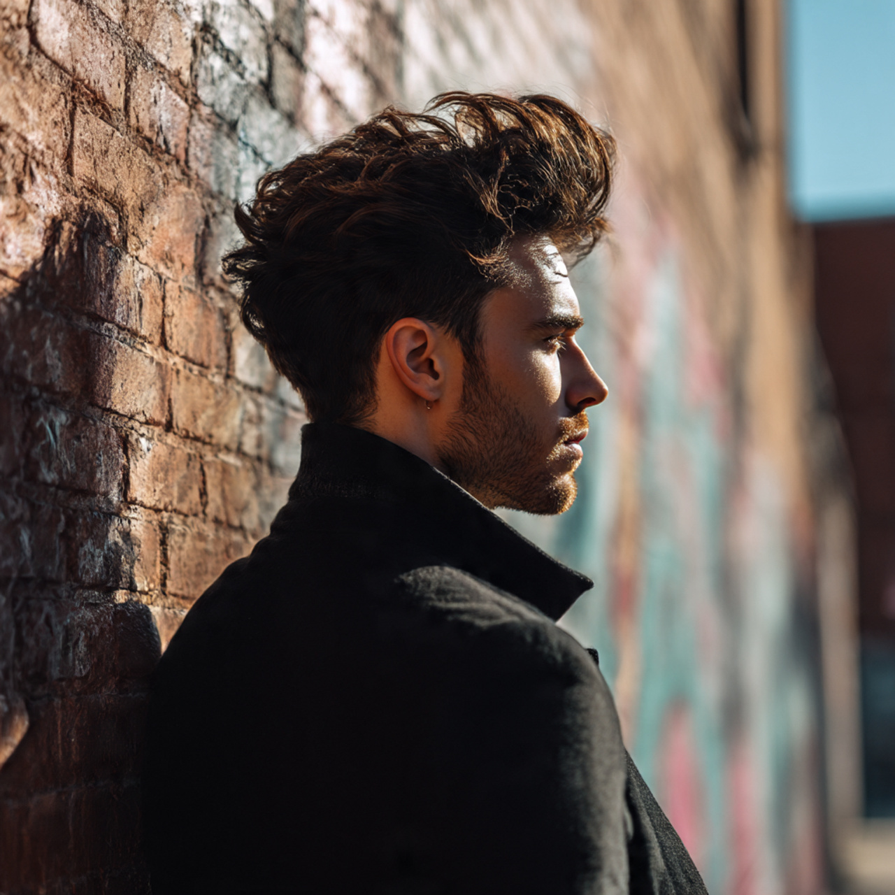 27 Best Medium Hairstyles for Men: Pro Cuts & Styling 4 a fashionable man with a voluminous quiff