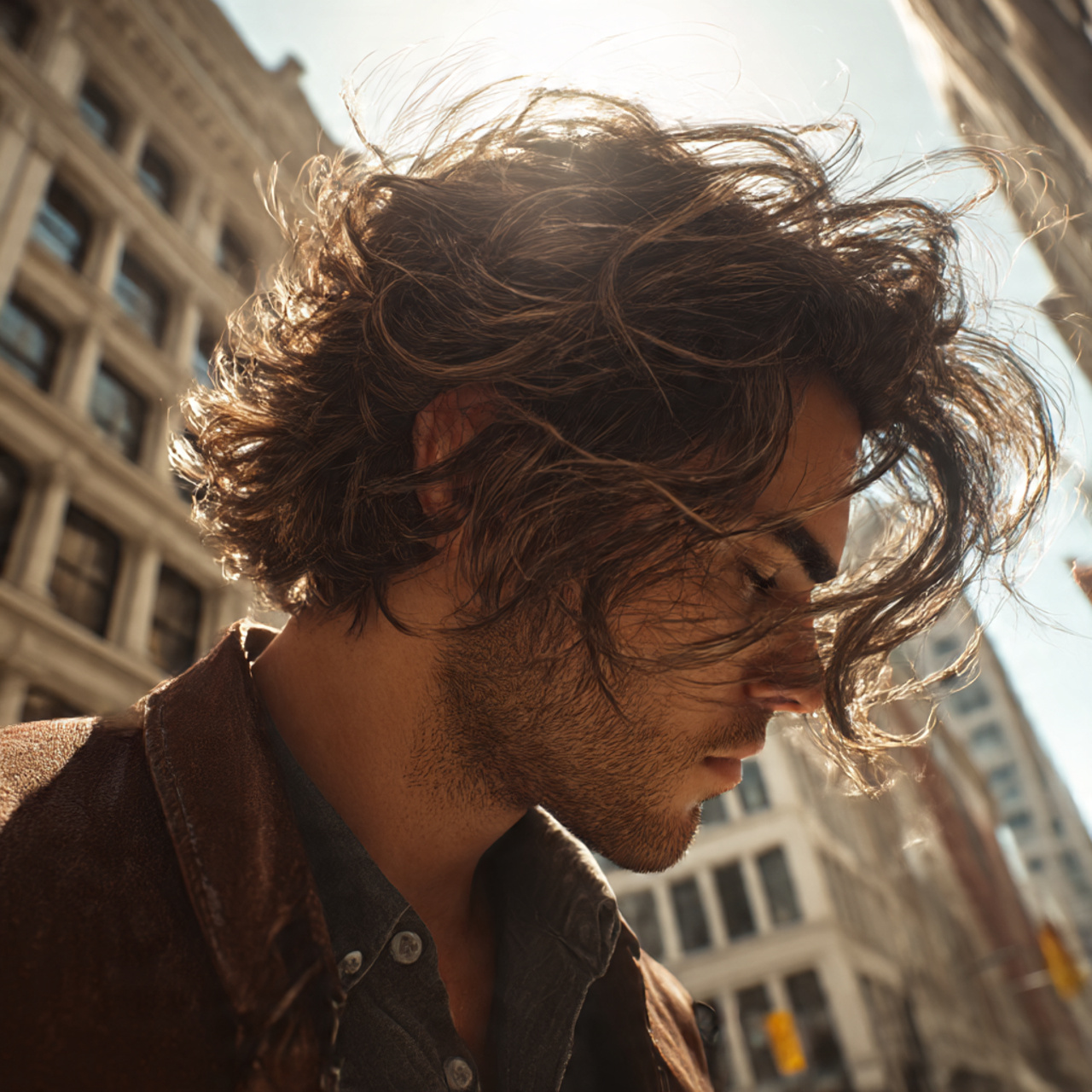 27 Best Medium Hairstyles for Men: Pro Cuts & Styling 25 a fashionable man with voluminous medium length hair