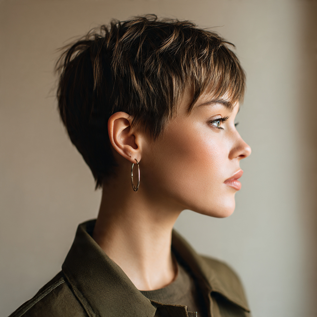 a fashionable young adult with an edgy