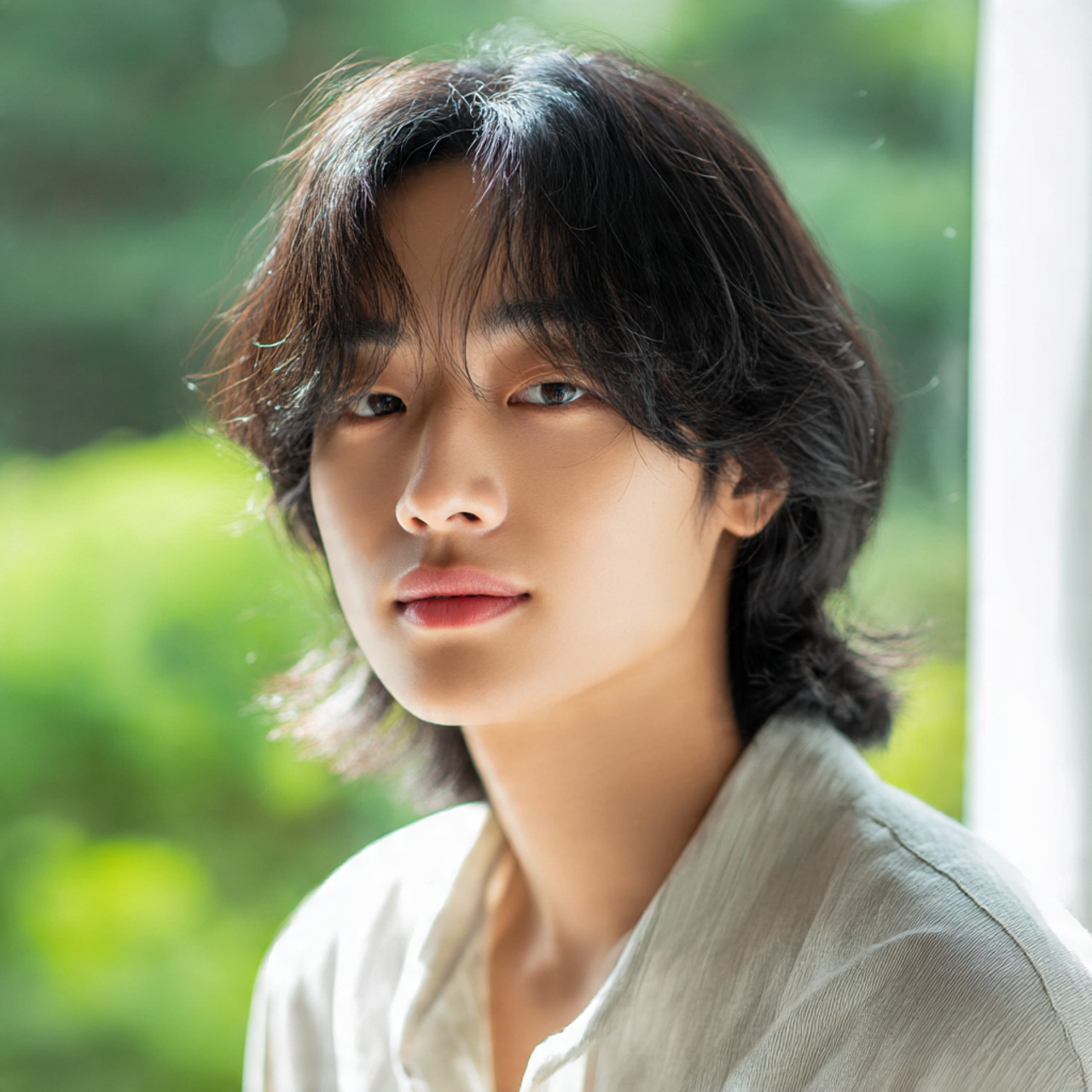 Trendy 30 Korean Hairstyles for Men Ideas to Elevate Your Style 28 a gentle looking korean man with soft features