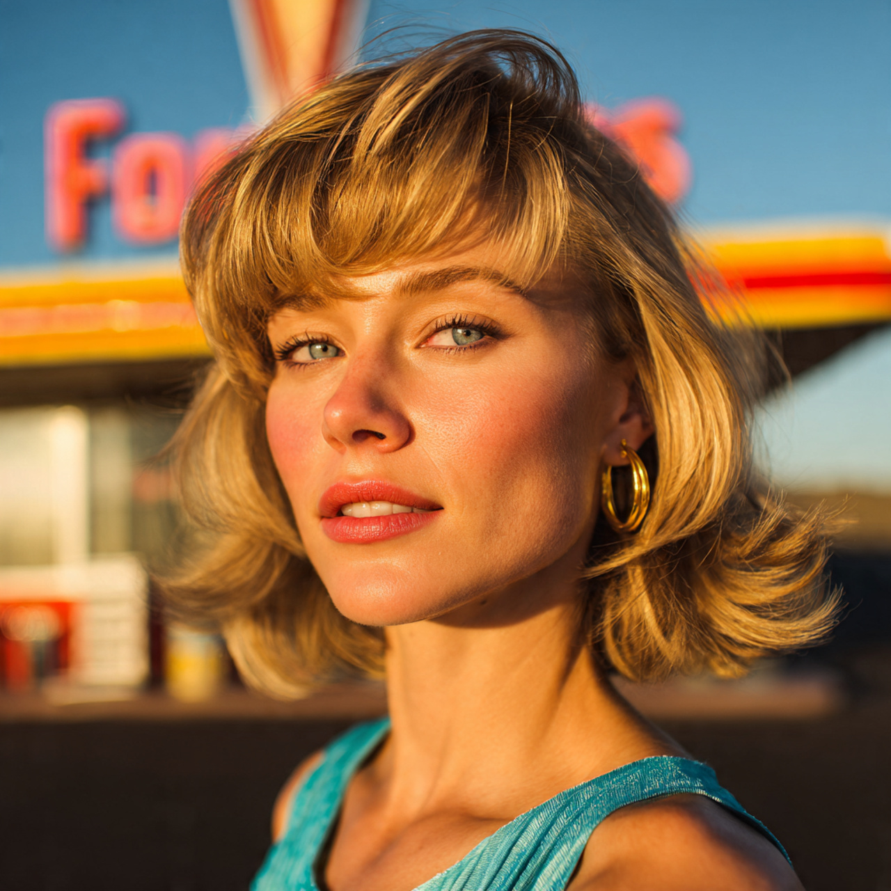 a glamorous woman in her early 30s