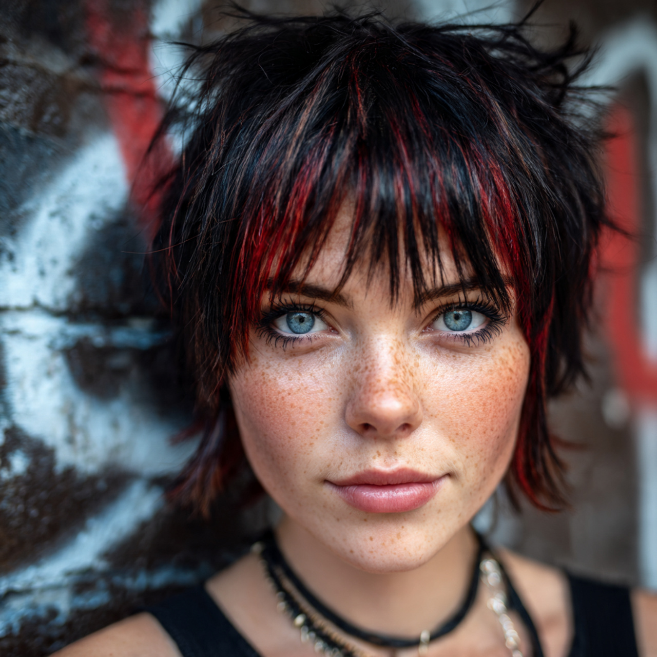 a gritty high resolution image of a woman