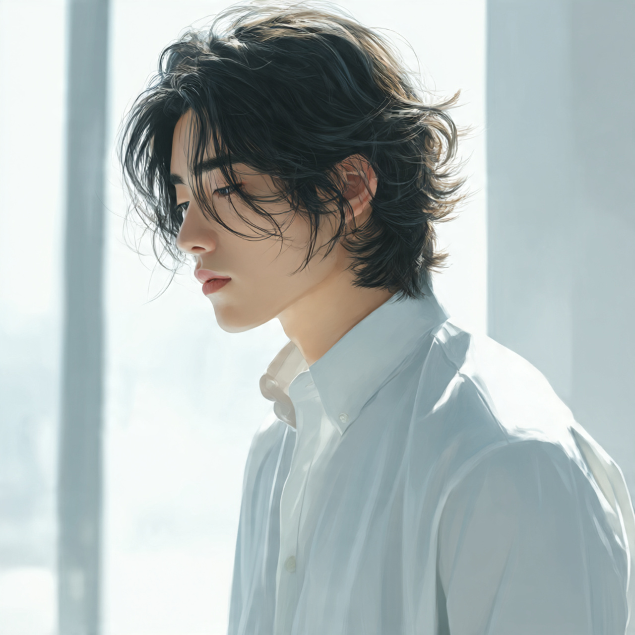 Trendy 30 Korean Hairstyles for Men Ideas to Elevate Your Style 19 a handsome korean guy with an airy