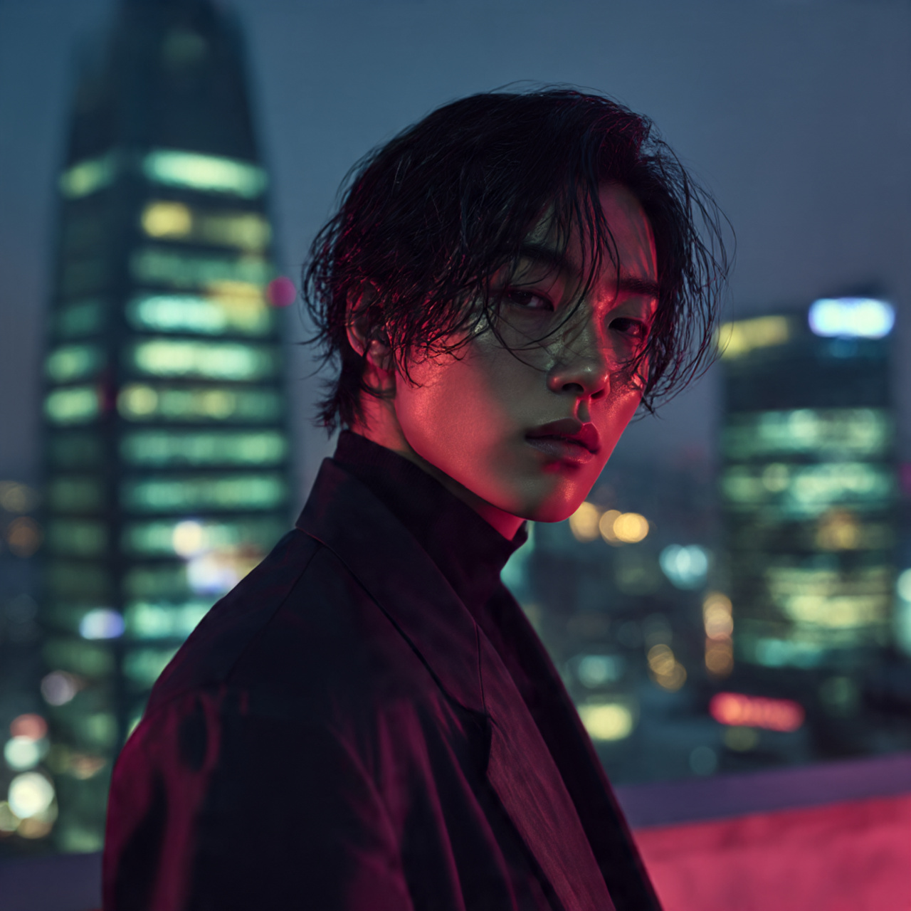 Trendy 30 Korean Hairstyles for Men Ideas to Elevate Your Style 6 a handsome korean man with medium length layered